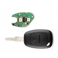 Ключ зажигания, чип ID46 PCF7946, 2 кнопки VAC102, для Renault Traffic Vivaro, 106417