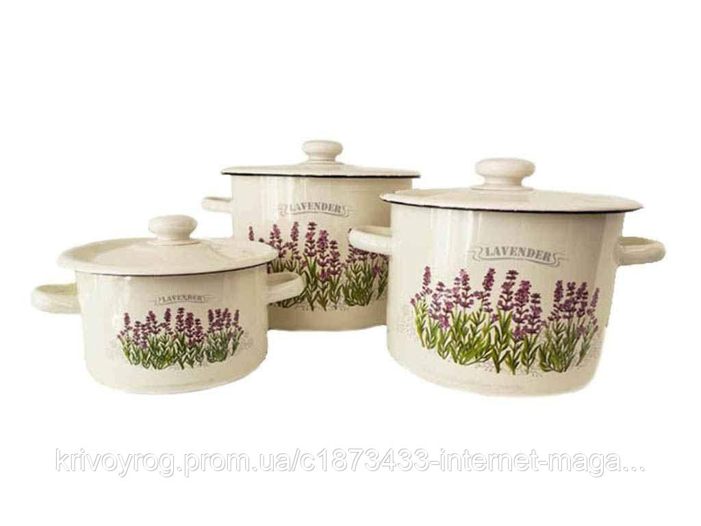 Набір посуду 3 предм. I242 Лаванда (молочна) ТМ IDILIA, фото 1