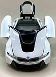 Іграшкова машинка металева BMW i8 купе, БМВ, біла, звук, світло, інерція, откр двері, багажник, капот, Автоексперт, 1:32,, фото 5