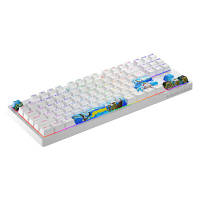 Клавиатура Hator Rockfall 2 Mecha TKL Authentic Edition Aurum Milky Way Silent USB Fighting Cats (HTK-532) g