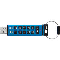 USB флеш наель Kingston 16GB IronKey Keypad 200 Blue USB 3.2 (IKKP200/16GB) g