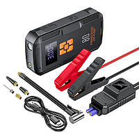 Пусковое устройство + компрессор для автомобиля Hoco QS2 Jump Starter/ Power Bank (10000 mAh)