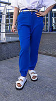 Жіночі стильні легкі та тонкі брюки Тканина: льон жатка  Розміри: 48-50,52-54,56-58