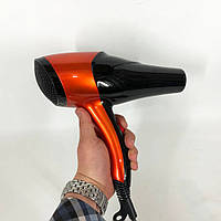 Фен GEMEI GM-1766 2.6кВт АС, фен для головы, женский фен для волос, фен сушка. AE-213 Цвет: оранжевый