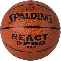 Мяч баскетбольный Spalding React TF-250 FIBA помаранчевий Уні 6 76968Z (689344406961) p