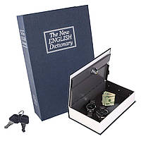 Книга, книжка сейф на ключе, металл, английский словарь 265х200х65мм n