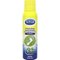 Спрей Scholl Foot Deo Spray Extra Fresh для ног обеспечивает максимальную защиту от не приятных запахов