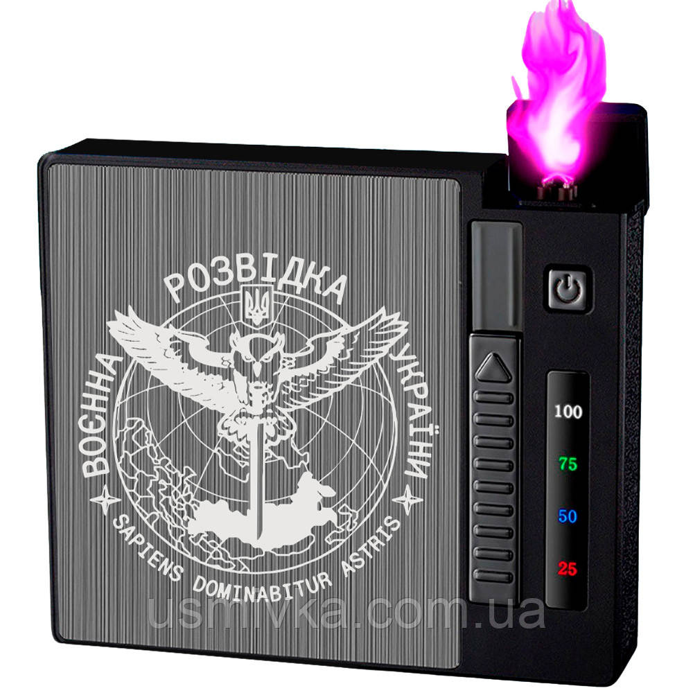 USB Запальничка ГУР з футляром у подарунковій упаковці US-664U2