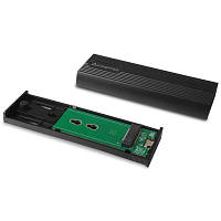 Карман внешний Chieftec USB 3.2 Gen2 Type-C M.2 PCIe NVMe/SATA SSD (CEB-M2C-TL) b