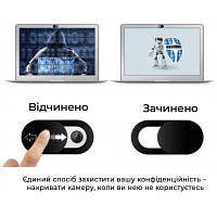 Защитная шторка для веб-камеры ноутбука, телефона (наклейка) SampleZone (SZ-001) g