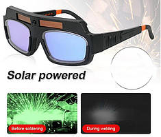 Зварювальні окуляри на сонячних батареях автоматичне затемнення, окуляри зварника Хамелеон