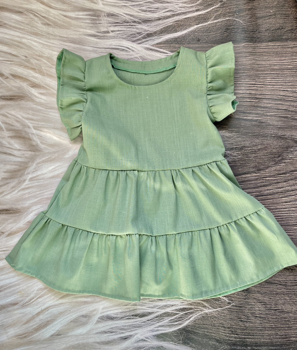 Дитяче лляне плаття на дівчинку «Колокольчик», фото 1