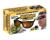 Очки для водителей антифары HD Vision (желтые) антибликовые очки, полар плюс