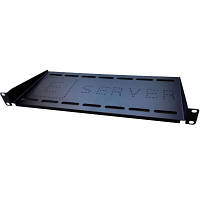 Полка 19" Eserver 1U глуб. 300мм, цвет черный PK-1U-300-B l