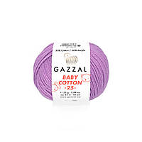 Пряжа из хлопка Gazzal Baby cotton 25 3414 (Газзал Беби Коттон 25)