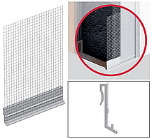 Профіль з капельником EJOT Pro ASP06/01 армувальною сіткою для цокольного профілю відливу віконного 2 метри
