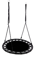Садовая качеля гнездо подвесная FUNFIT Black круглая для детей 100 см