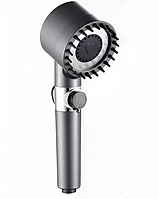 Інноваційна лійка для душу, масажна насадка з силіконовими шипами 3 режима