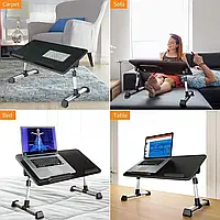 Столик для ноутбука Laptop table A8 с вентилятором , Стол подставка для ноутбука