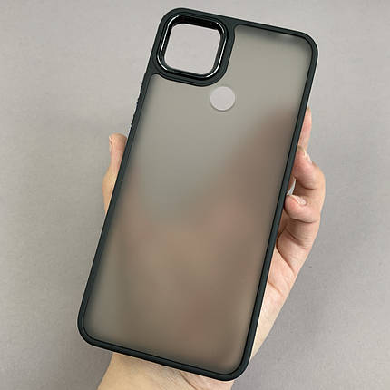Чохол для Xiaomi Redmi 9C матовий з глянцем чохол на телефон сяомі редмі 9с чорний q6y, фото 1