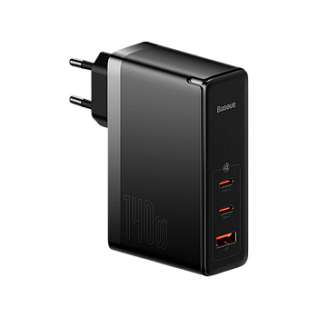 Мережевий зарядний пристрій Baseus GaN5 Pro 3 порта, USB + Type-C 140W Черный (CCGP100201)