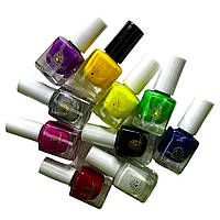 Набір лаків для стемпінгу Global Fashion 10 шт по 7 мл