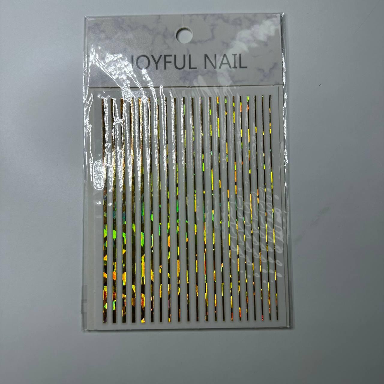 Гнучка стрічка для дизайну нігтів, бите скло неон