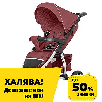 Коляска прогулянкова з надувними колесами CARRELLO Vista Air CRL-5511 Ruby Red Червоний