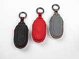 Чохол з алькантари для ключа Tesla model 3, S, Y (сірий), фото 7