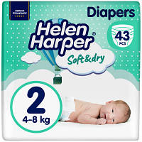 Подгузники Helen Harper Soft&Dry New Mini Размер 2 (4-8 кг) 43 шт (2316770) a