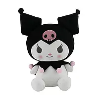 Плюшева іграшка Sanrio Куромі Хеллоу Кітті, аніме Kuromi Hello Kitty, 25 см