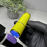 Лампа ліхтарик для гель-лаку на батарейках жовта