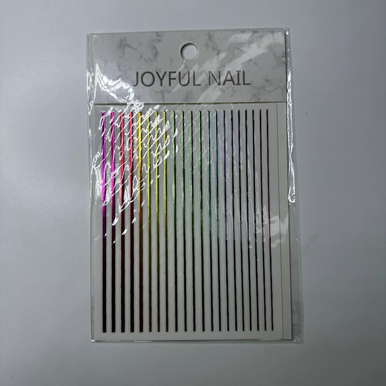 Гнучка стрічка для дизайну нігтів різнокольорова