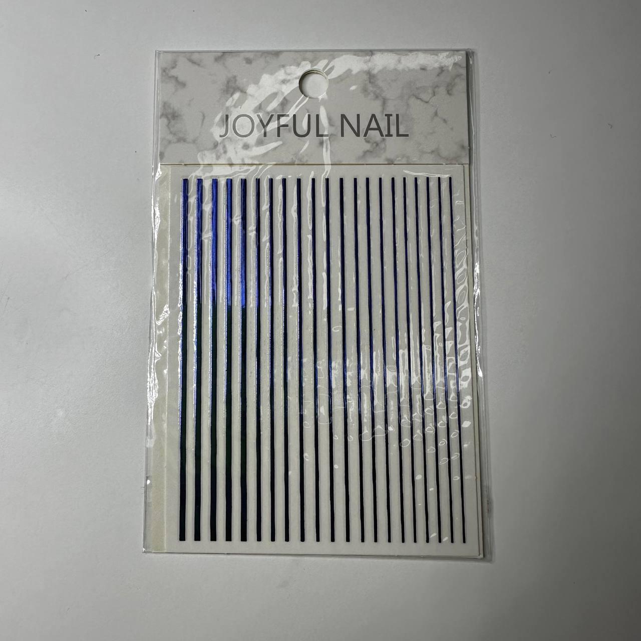 Гнучка стрічка для дизайну нігтів синя