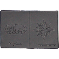 Обложка для паспорта Роза ветров черный / Обложка на загранпаспорт