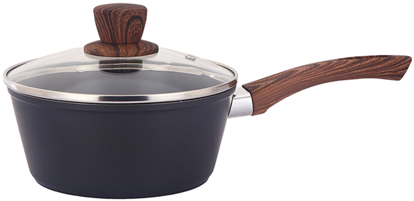 Ківш BRAVO CHEF класичний 18 см (1.6 л) з кришкою (BC-4101-18)