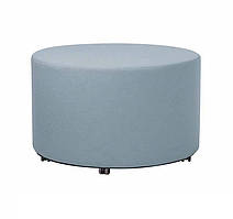 Пуф Round big mobile на роликах тканина Soro (Новий Стиль ТМ)