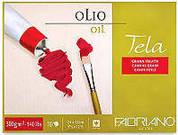 Склейка для олії Fabriano Tela зернистість полотна А4+ (24х32 см) 300 г/м2 10 аркушів