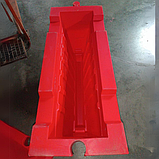 Водоналивний червоний дорожній блок, пластиковий, ДШВ 120х50х62 см, фото 5