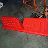 Водоналивний червоний дорожній блок, пластиковий, ДШВ 120х50х62 см, фото 6