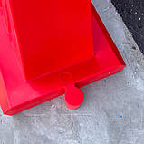 Водоналивний червоний дорожній блок, пластиковий, ДШВ 120х50х62 см, фото 7
