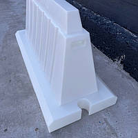 Белый пластиковый дорожный блок, водоналивной блок 1.2 (м)