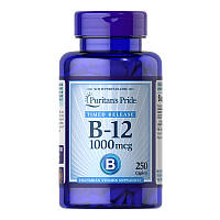 Витамин В12 цианокобаламин Puritan's Pride Vitamin B-12 1000 mcg (250 каплет)