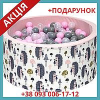 Сухий басейн з кульками 200шт від 6 місяців Welox рожевий Польща