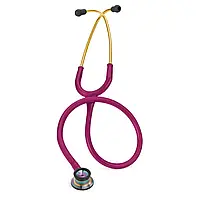 Стетоскоп Littmann Classic 2 Infant 2157 малинового цвета с головкой цвета радуги