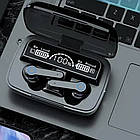 Bluetooth навушники з мікрофоном та кейсом TWS M19 BT / Бездротові навушники / Вакуумні блютуз навушники, фото 6