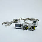 Захисні ковпачки на ніпеля Smart + ключик-брелок у подарунок! Колір хром, фото 2