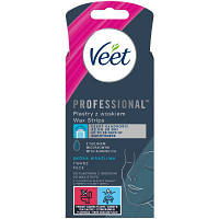 Восковые полоски Veet Professional для чувствительной кожи лица с Маслом миндаля 20 шт. (5900627074253) BS-03