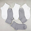 Шкарпетки чоловічі 6 пар «White/Grey» зі зручною резинкою бавовна преміум сегмент розмір 39-42, фото 5