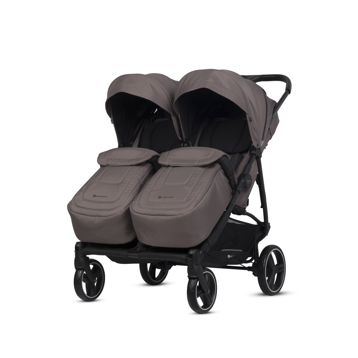 Коляска прогулянкова для двійні Euro-Cart Doblo 2024 EGDOB24-25 Taupe коричнева, фото 1